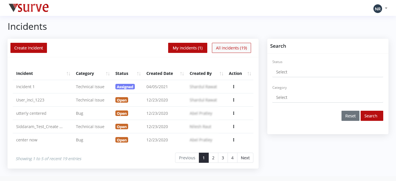 Support Dashboard